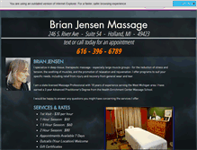 Tablet Screenshot of brianjensenmassage.com